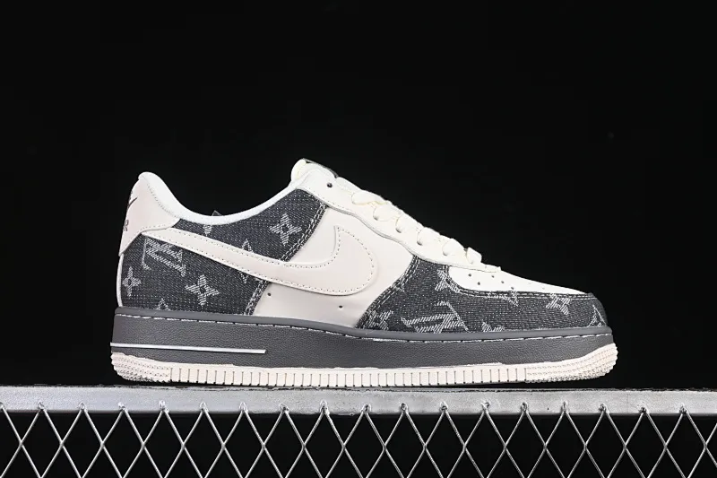 All categories Nk Air Force 1 Air Force series Nk Air Force 1 Low Air Force low-top Nike Air Force 1'07 Low LV joint beige denim Air Force 1 low-top casual sneakers SM6668-110
